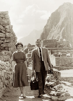 Charles and Shirley Weiss in Machu Picchu, 1958