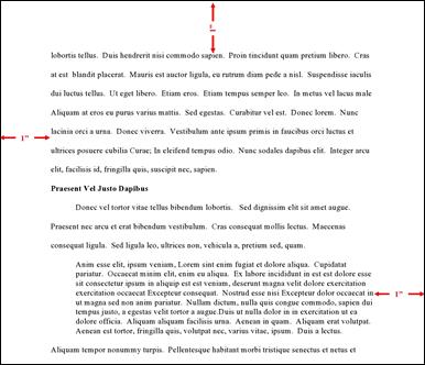 font size and line spacing for thesis