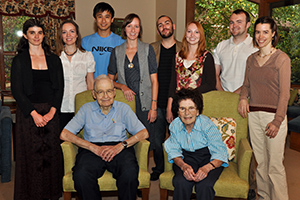 2009-2010 Weiss Fellows with Charles and Shirley Weiss