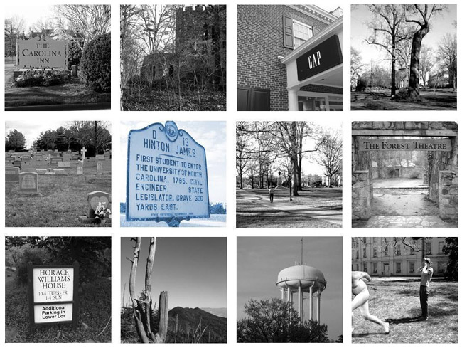 Photo Collage of Chapel Hill and Carrboro - History