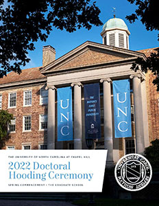 Cover of 2022 Hooding Ceremony program