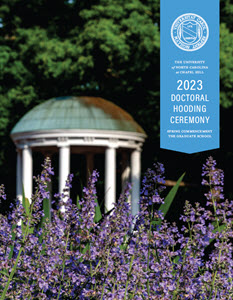Cover of 2023 Hooding Ceremony program